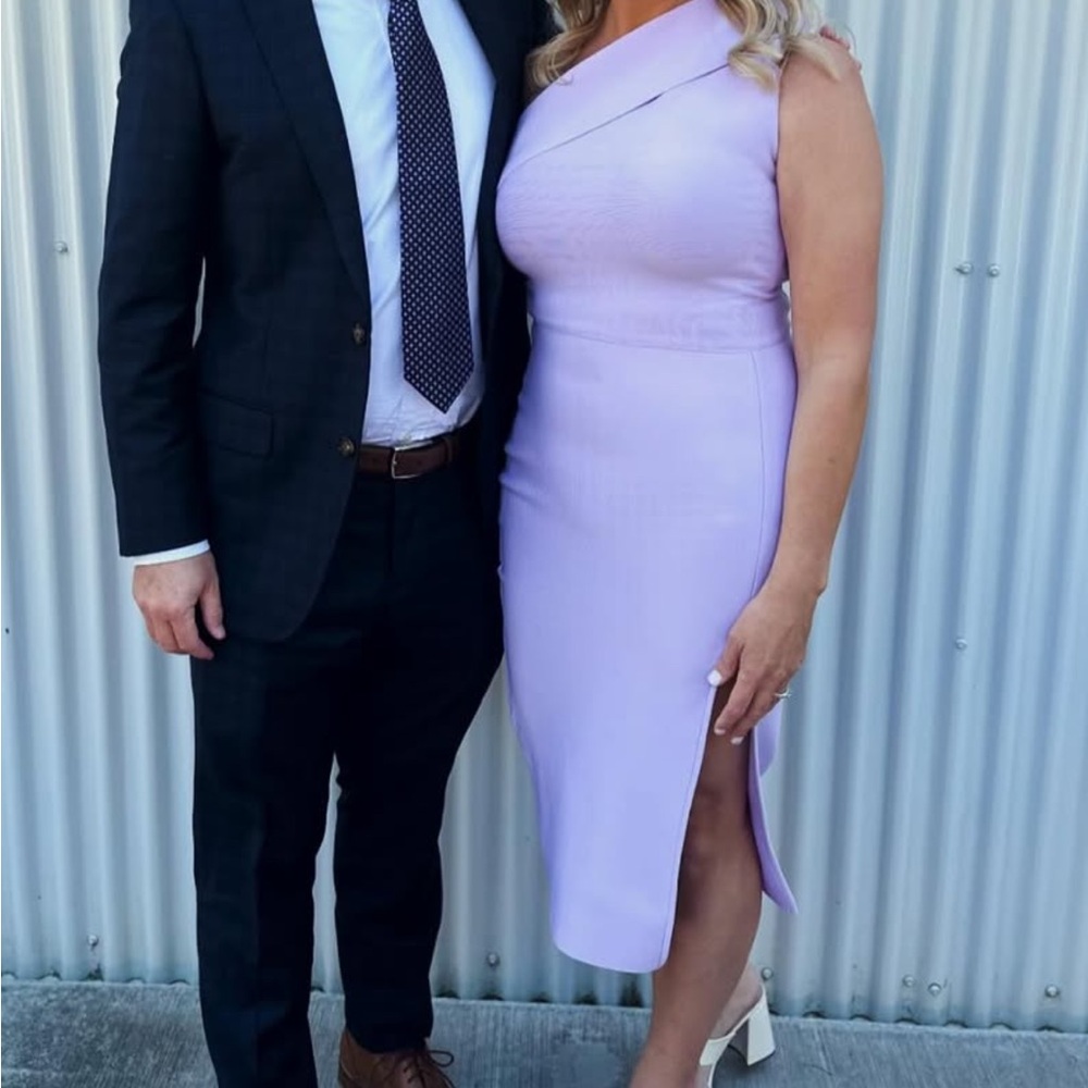 Elegant Lavender One-Shoulder Dress